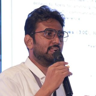 Nishanth S teaching a live session
